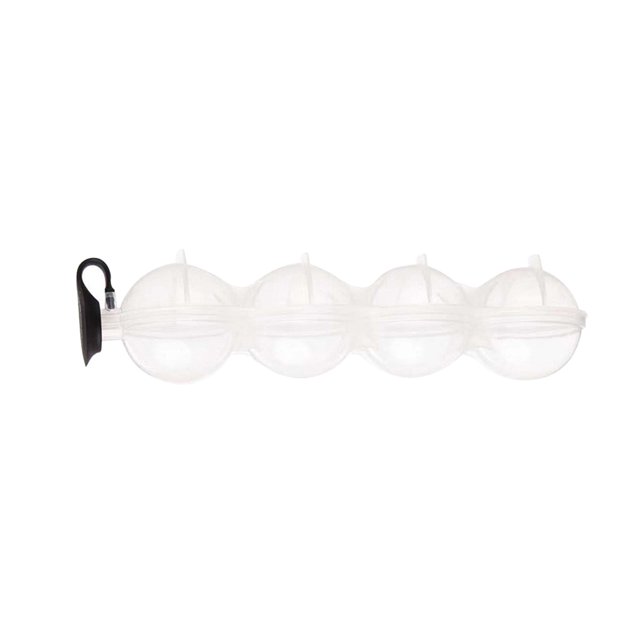 Bewildely Molde de bola de hielo, 4 rejillas, fabricante de cubitos de hielo redondos, bandeja para hacer bolas de bebida de silicona DIY para fiesta de Type3 Bewildely HA004503-00