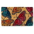 thumbnail image 1 of Abbott Collections AB-35-FWD-GA-913 18 x 30 Po Paillasson Papillon Multicolore, Orange et Bleu, 1 of 2