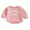Pink, variant on Sylvamorning Baby Boys Girls Bubble Romper Long Sleeve Embroidery Letter Onesie Bodysuit Newborn Infant Casual Jumpsuit Spring Fall Daily Clothes 3M 6M 12M 18M