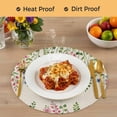 thumbnail image 4 of Spring Flowers Blossom Round 13 Inch Placemats Set of 2, Pastoral Farmhouse Botanical Rustic HeatResistant Non Slip Place Mats for Dining Table, Wipeable Braided Kitchen Table Mats for Housewarming, 4 of 9