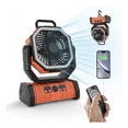 thumbnail image 2 of Ventilador de camping recargable de 20000 mAh con luz LED, batería de 58 horas, 2 of 3