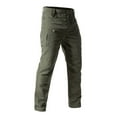 thumbnail image 5 of Zimjoy Hiking Pants Men Waterproof Ripstop Cargo Work Pants Outdoor Light Weight Flex Trousers Waistband Durable Trousers with Multi Pocket, Army Green S, 5 of 5