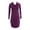 Magenta, variant on OLIAN Maternity Women's Cowl Neck Long Sleeve Dress