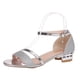 thumbnail image 1 of Women's Travel Flat Sandal Satin Lace Up Dress Party Shoe Sandals Wedding Dress Shoes Pumps, 1 of 1