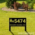 thumbnail image 2 of Craftnamesign Custom Metal Adress Sign With Stakes, Home Address Sign, Metal Yard Decor, 2 of 4