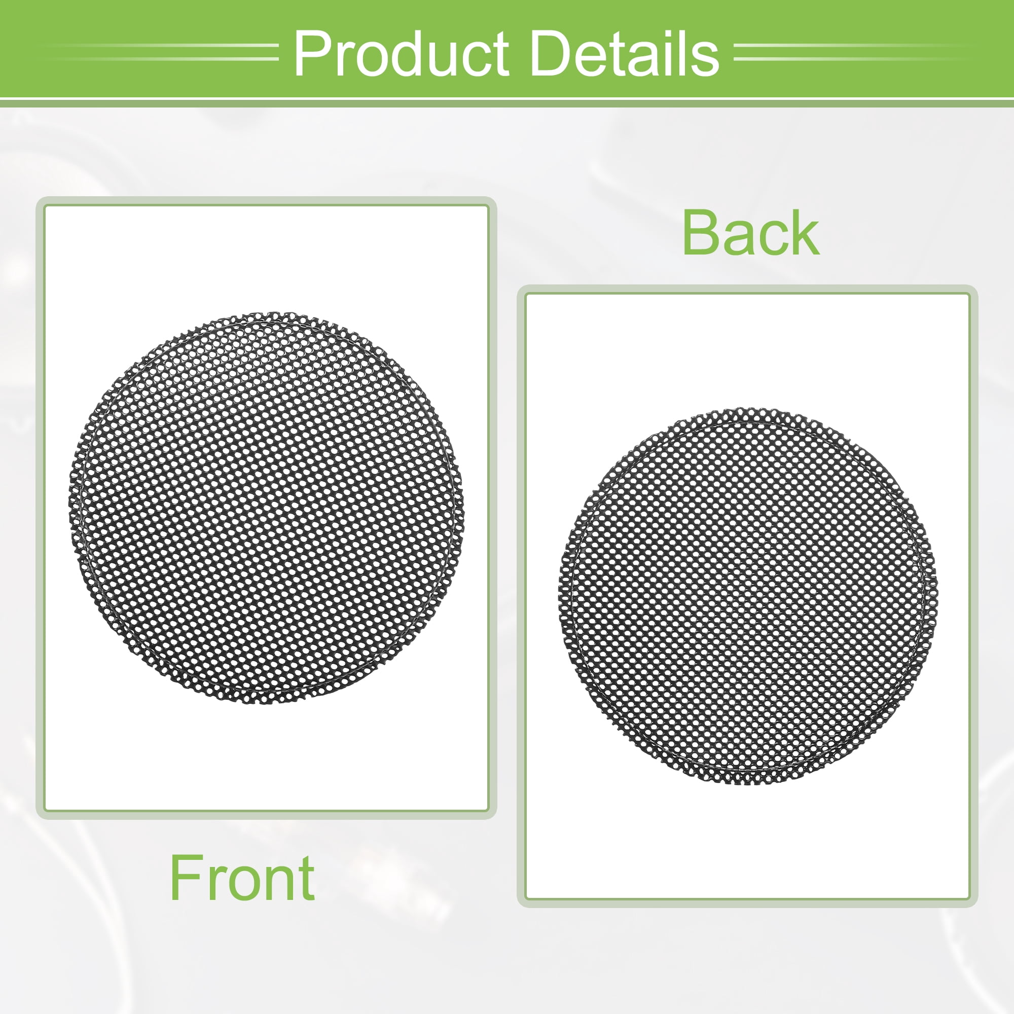 Unique Bargains 4 Pack 1.5 Inch Speaker Grills Mesh for Subwoofer 2.80"x 3.03"x0.24"