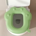 thumbnail image 6 of Waterproof Toilet Seat Cover Mat | Eva Material Soft Comfortable Cushion | Non-Slip Adsorption Design | Easy to Clean Washable | Green Bathroom Toilet Mat 40X38Cm, 6 of 6