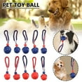 thumbnail image 4 of FurNest DOG BALL ON A ROPE CHEW TOYS INTERACTIVE TOY ROPE BALL STRONG TOYS PUP, 4 of 9