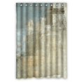 thumbnail image 1 of Cortina de Ducha ABPHQTO poliéster impermeable con ganchos pintura artística gris Beige 120x180 cm, 1 of 1