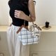 thumbnail image 5 of Bolso de mano con asa superior para mujer, bolso de hombro, bolso cruzado con cremallera, marrón, 5 of 8