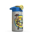 thumbnail image 2 of Zak Designs Toy Story 4 Buzz & Woody 15.5 ounce Water Bottle, Non-BPA with One Hand Operation Action Lid and Built-in Carrying Loop, with Straw is Perfect for Kids, 2 of 3
