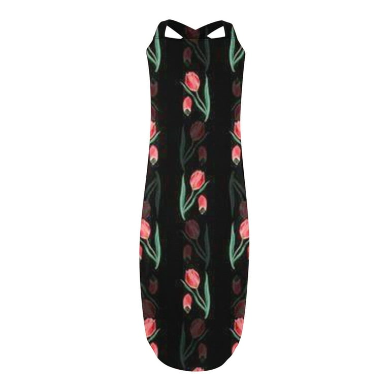 Maxi Dress for Women, Women's Casual Loose Sundress Long Dress Sleeveless  Split Maxi Dresses 2023 Summer Beach Dress with Pockets Prime Deal Of The  Day Today Only 1 Dollar Toys #5 