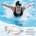 thumbnail image 4 of Waterproof Swim Goggles High Definition Anti-Fog Clear Vision • Soft Comfortable Seal • HD Transparent Lens • Adjustable Strap • 1 Pack Pool Training, 4 of 5