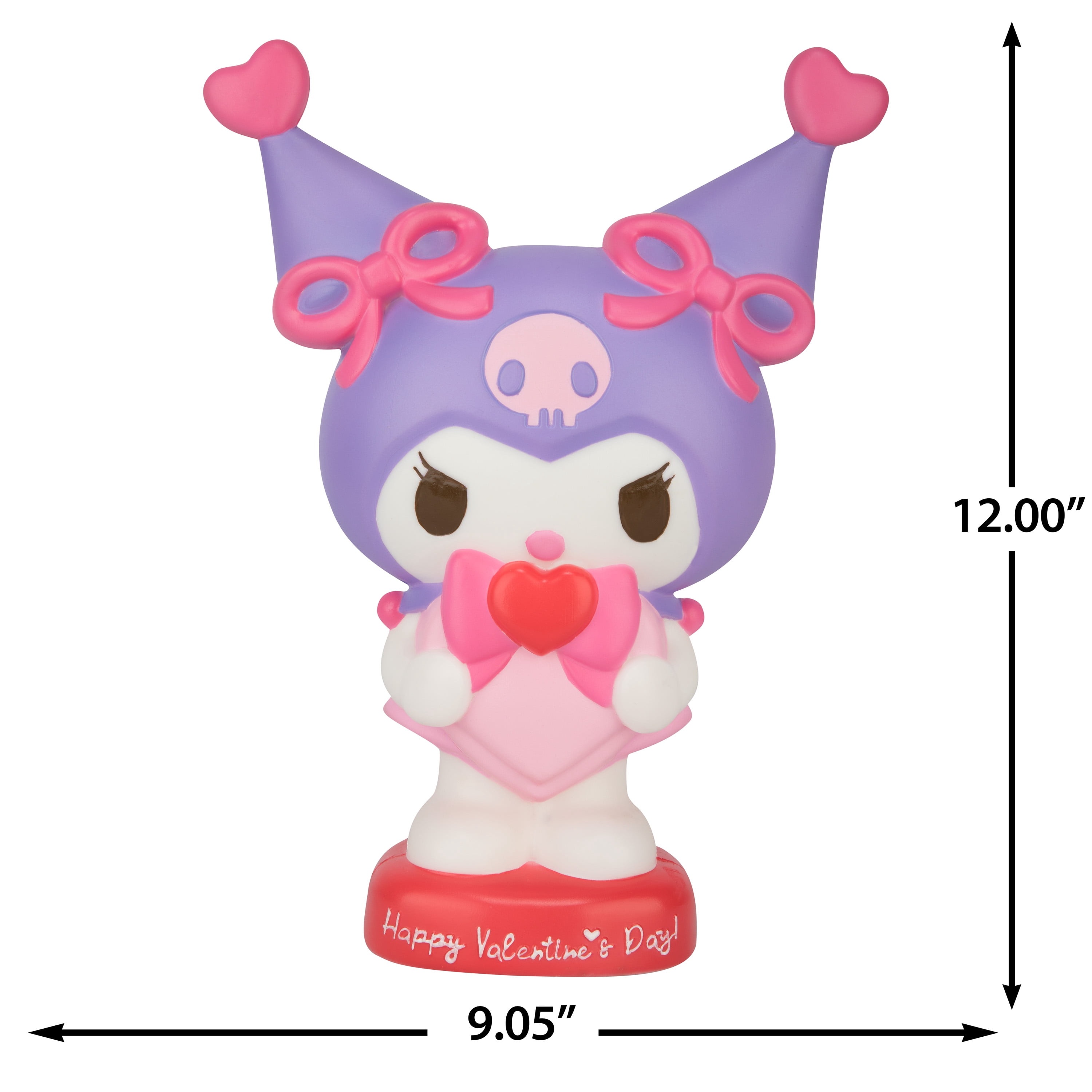 Valentines Day Lighted Blow Mold Decor 12'' Hello Kitty Sanrio Kuromi with Love is Sweet Heart