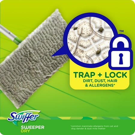 Swiffer Sweeper Dry Sweeping Pad Multi Surface Refills for Dusters Floor Mop, Unscented, 48 Count