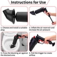 thumbnail image 3 of High Pressure Air Drain Blaster Gun Toilet Plunger Powerful Air Remover Blaster, 3 of 7