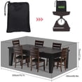 thumbnail image 2 of Funda para muebles de jardín, transpirable, impermeable, lona protectora para muebles de jardín., 2 of 5