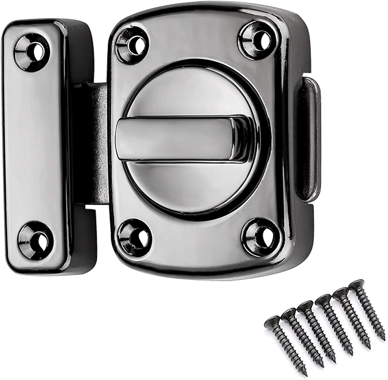 Rotate Bolt Latch Gate Latches Safety Door Lock, for Bathroom Door