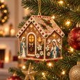 thumbnail image 5 of DIY House Diamond Art Christmas Ornaments Set, Christmas Tree Hanging Decor Pearl Art Kits for Adults, Christmas Pearl Diamond Art for Beginners, 5 of 5