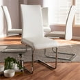 thumbnail image 2 of Baxton Studio Cyprien Faux Leather Dining Chair, White (Set of 4), 2 of 5