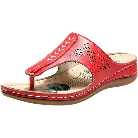

Cute House Slippers for Women Comfy Anti-Slip Womens Flip Flops Vintage Large Size for Women Summer Wedding