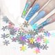 thumbnail image 2 of Copos de nieve de invierno con lentejuelas para decoración de uñas, copos de purpurina holográficos ahuecados, suministros de manicura, accesorios para uñas de Navidad, 2 of 4