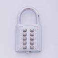 thumbnail image 1 of Anti-theft Button Combination Padlock Digit Push Password Lock Zinc Alloy Security Lock Suitcase Luggage Coded Lock Cupboard Cabinet Locker Padlock, 1 of 10