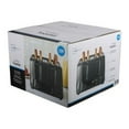 Mainstays 4Slice Toaster black with 6 Shade Settings and Removable