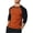 Orange, variant on WREESH Men's Basic Solid Color Long Sleeve Knit T-Shirt, Beefy Muscle Tee, Round Neck Workout Top