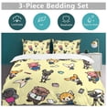 thumbnail image 5 of Aggretsuko Duvet Cover Set 3-Piece Bedding Set Soft Warm And Comfortable Soft Bed Set with 1 Duvet Cover And 2 Pillowcases for Bedroom All Season, 5 of 8
