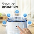 thumbnail image 3 of CHIVALZ 2 Pack Air Purifiers for Home Bedroom, Quiet Air Cleaner with 24dB Sleep Mode, True HEPA Filter for Pet, White & Black, 3 of 9