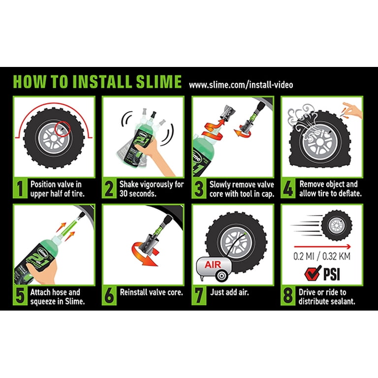 Slime 2-in-1 Tire & Tube Sealant, 16 oz photo 6