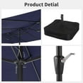 thumbnail image 4 of 15FTx9FT Large Patio Umbrellas,Patio Double-Sided Umbrella With Base and Crank,Outdoor Rectangle Market Umbrella for Patio, Lawn & Garden and Poolside, 4 of 14