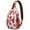 Fresh, variant on Aloha Hawaiian Sling Backpack for Travel and Hiking, Lightweight Crossbody Bag with Jungle Leaves, Tropical Palm Print, Colorful Botanical Beach Vacation Design