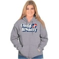 thumbnail image 5 of Chula and Sassy Cute Proud Dominicana Zip Hoodie Sweatshirt Women Brisco Brands L, 5 of 5