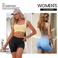thumbnail image 4 of OQQ Women's 3 Piece Workout Seamless High Waist Butt Liftings Exercise Athletic Shorts, 4 of 7