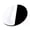 Black, variant on Acrylic Circle Disc Round Blank, 6" diameter, 1/4" Thick Matte White
