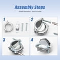 thumbnail image 6 of MAKERELE 4-Pack 3/8 Inch Clamp Type Cable Connectors - UL Listed - Premium Zinc Alloy - Clamp Connectors for NM Cable - Corrosion-Resistant Zinc Die-Cast, 6 of 6