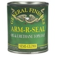 General Finishes Arm R Seal Top Coat, SemiGloss, Quart