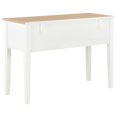 thumbnail image 3 of vidaXL Writing Desk White 109.5x45x77.5 cm Wood, 3 of 5