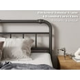 thumbnail image 4 of QFTIME 14" California King Bed Frame with Headboard and Footboard, Heavy Duty Metal Platform, Premium Steel Slat Mattress Foundation with Storage, No Box Spring Needed, 4 of 6