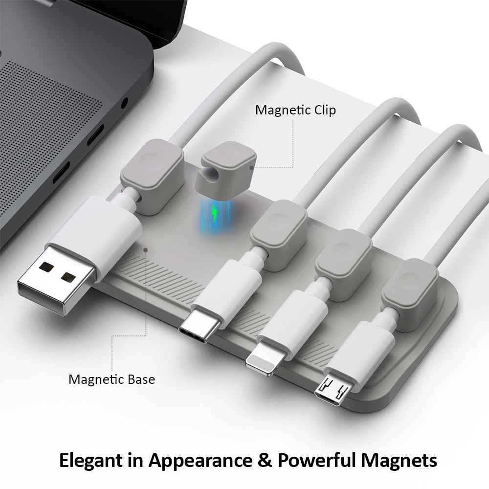 Usb Cable Organizer Magnetic Cable Organizers - 6 Round Clips For Desk ...