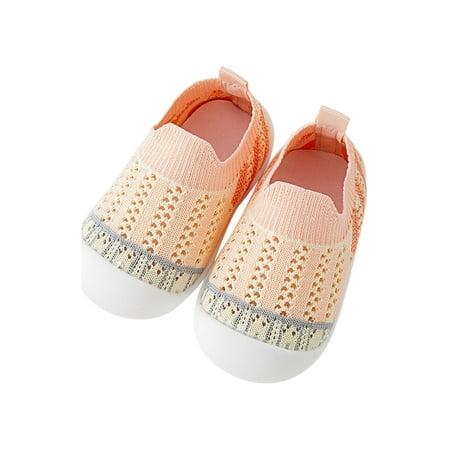 

Zodanni Unisex-Child Running Shoes Mesh Sock Sneakers Slip On Walking Shoe Jogging Trainers Gym Lightweight Breathable Pink 7.5C