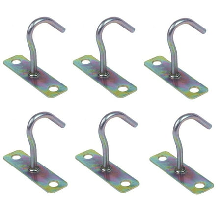 

6X Fan Fixture Metal J Shaped Ceiling Mount Hook Hanger 80mm Height