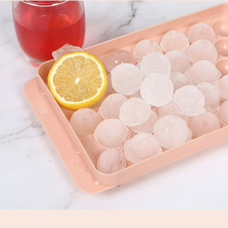 33 Grids Ice Cube Mold Round Reusable Ice Cube Maker Silicone Ice