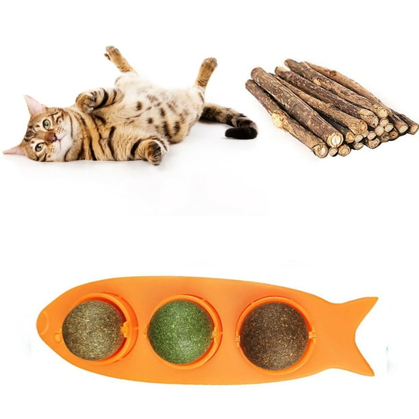 STEADY Catnip Wall Ball, Cat Catnip Wall Toy, Catnip Licking Ball