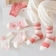 thumbnail image 2 of SHX Girls Toddler Kids Socks Cute and Fun Cotton Crew Socks 5 Pair 1-3 Years Old Children, 2 of 7