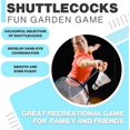 thumbnail image 3 of 6 Badminton Shuttlecock Set - Colorful Shuttlecocks, Fun Garden Game, Lightweight Nylon and Plastic Shuttlecocks for Indoor and Outdoor Badminton, 3 of 5