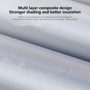Nkmbld Portable Car Sunshade Summer Front Windshield Thermal Insulation Sunscreen Foldable Ring Sunshade Keep Car Interior Cool, Fit for Cars,Trucks,SUVs 140*70cm