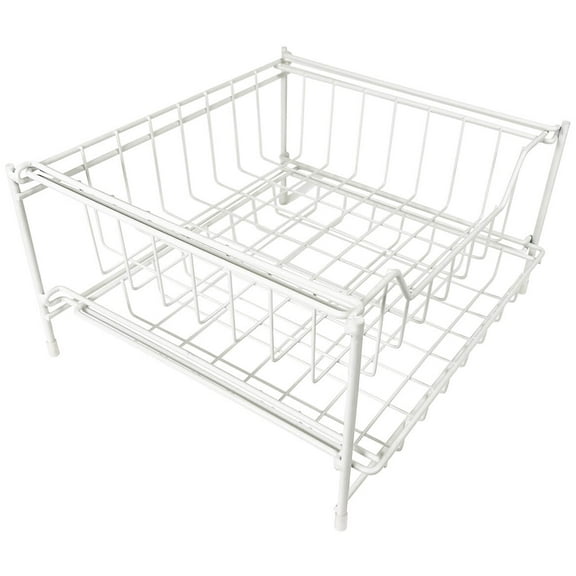 White Pantry Snack Organizer by Home Marketplace, Measures 11 3/4" Long x 10 1/2" Wide x 6 1/2" High